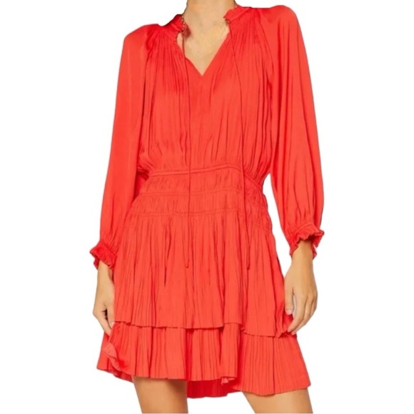 Anthropologie x Current Air Cecile Smocked Mini Dress - Picture 1 of 11